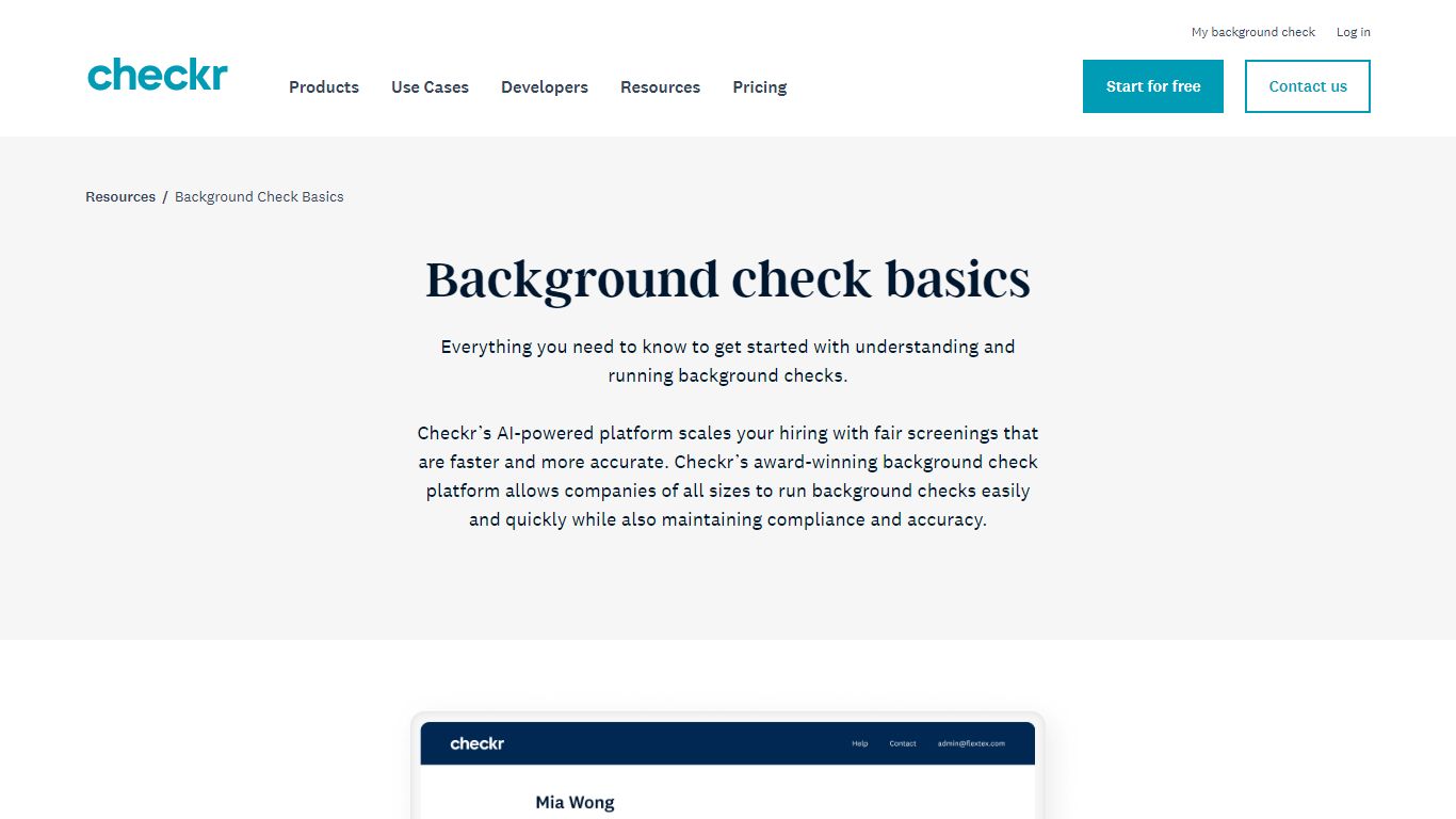 What is a Background Check?: Types and How to Do It | Checkr